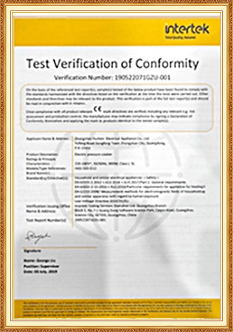 Certificate Of Honor