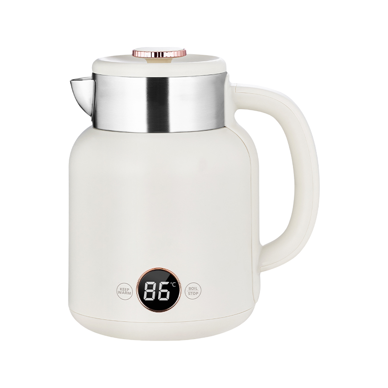 How is the anti-dry-boiling protection mechanism of the smart electric kettle designed and triggered?